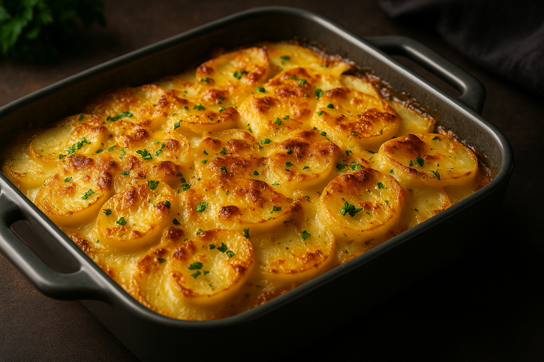 Kartoffelauflauf nach deutscher Art – Herzhaft, cremig & perfekt gewürzt mit dem Kartoffel Gewürz von GoldGewürze