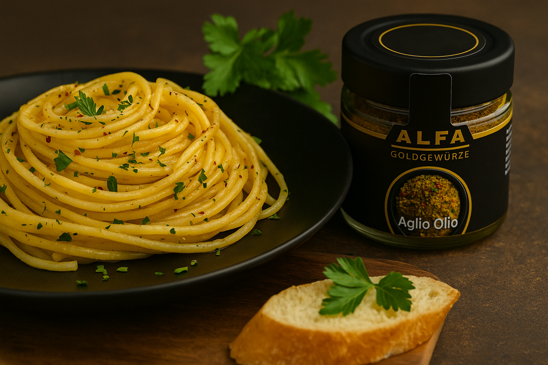 Pasta Aglio e Olio – Ein Klassiker mit dem Aglio Olio Gewürz von GoldGewürze