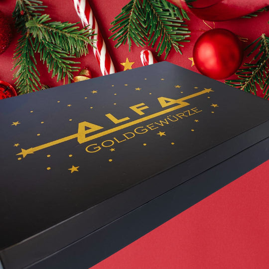 Gewürz Adventskalender Black Edition + Kochbuch